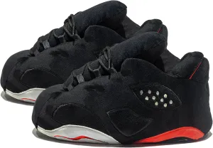 Unisex Cosy Trendy Big Sneaker Slippers Comfy Kicks Non Slip Sole Indoor House Plush Slippers - One Size Fits Most