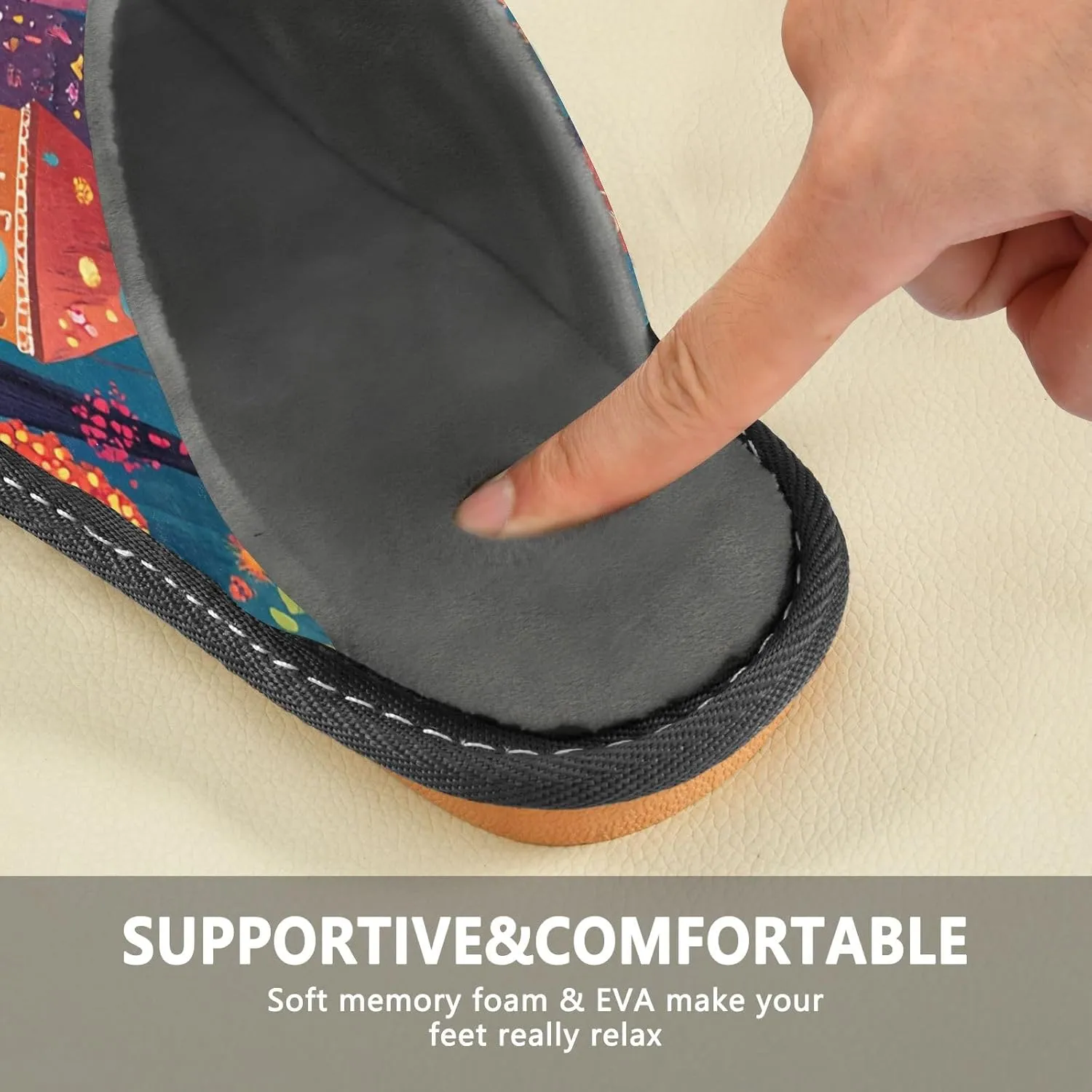 Unisex Slippers for Home Womens Bedroom Shoes Indoor Outdoor Slippers