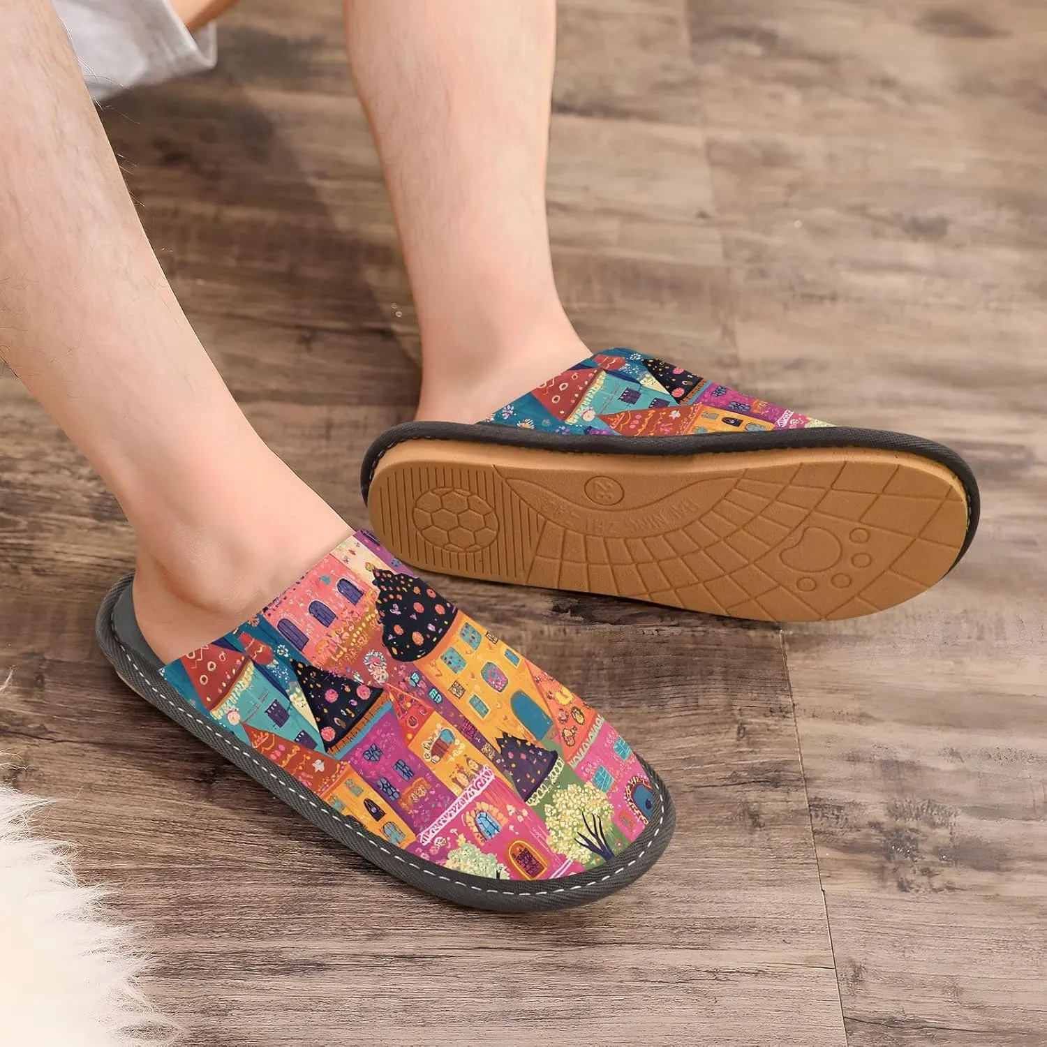 Unisex Slippers for Home Womens Bedroom Shoes Indoor Outdoor Slippers