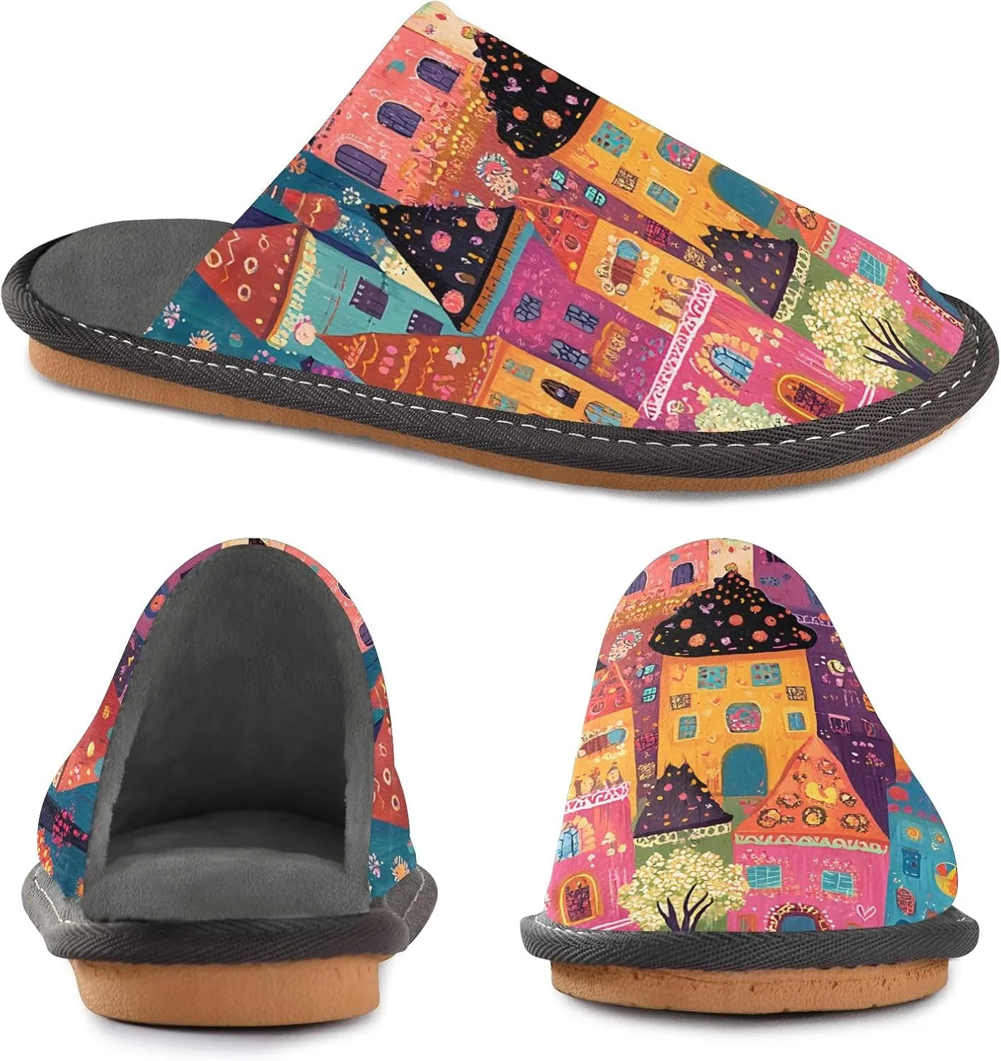 Unisex Slippers for Home Womens Bedroom Shoes Indoor Outdoor Slippers