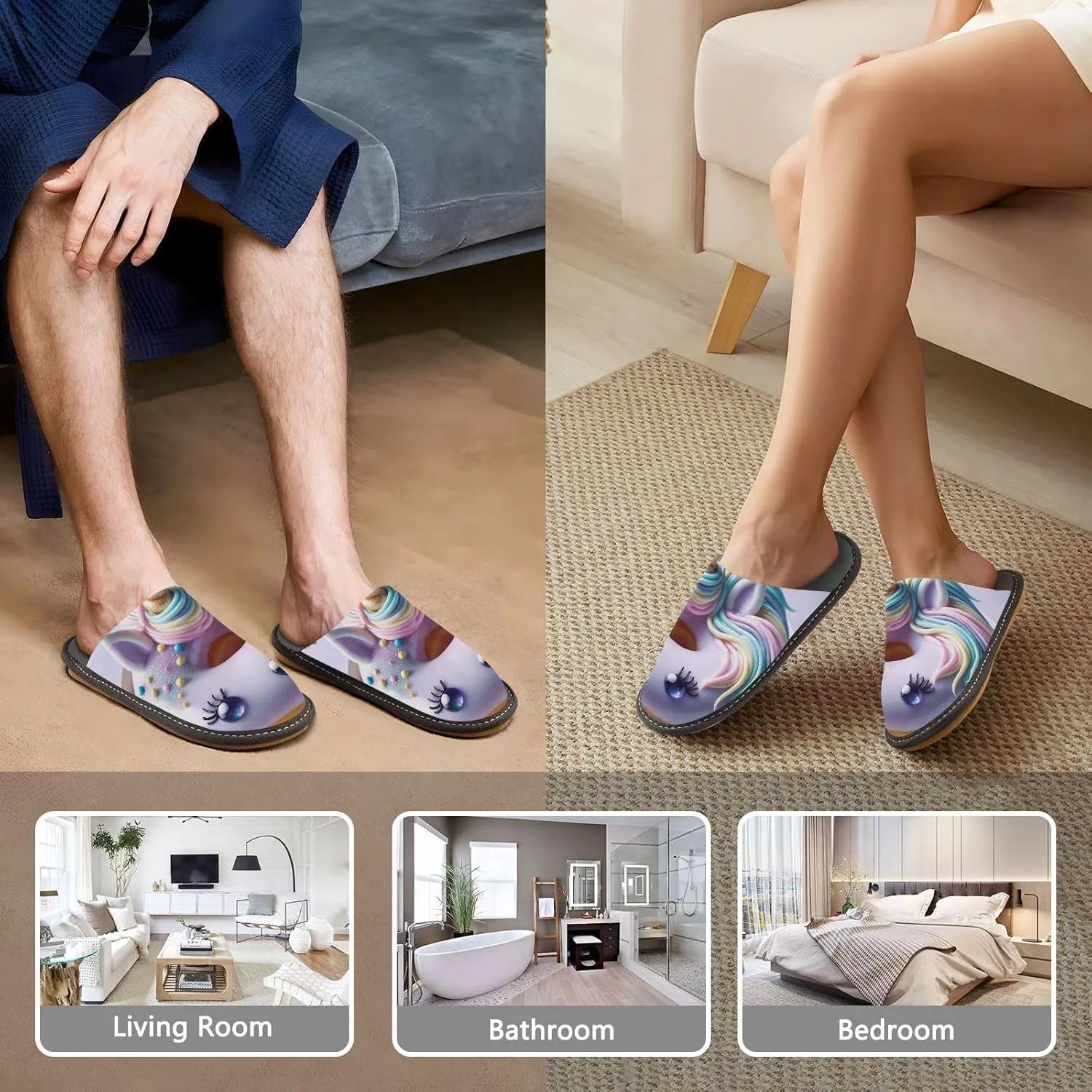 Unisex Slippers Home Slippers for Women Indoor Indoor Slippers Men
