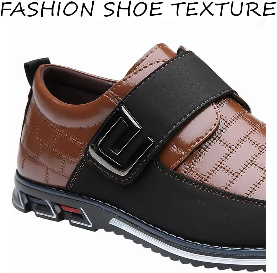 Veslexth Men Casual Driving Sneakers Loafers Breathable Comfort Walking Wing Tips Lace Up Luxury Leather Shoes for Male Business Work Office Dress Outdoor