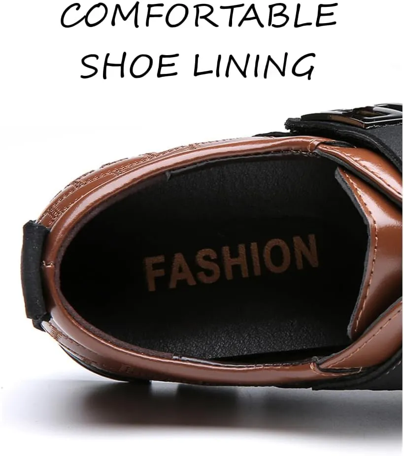 Veslexth Men Casual Driving Sneakers Loafers Breathable Comfort Walking Wing Tips Lace Up Luxury Leather Shoes for Male Business Work Office Dress Outdoor