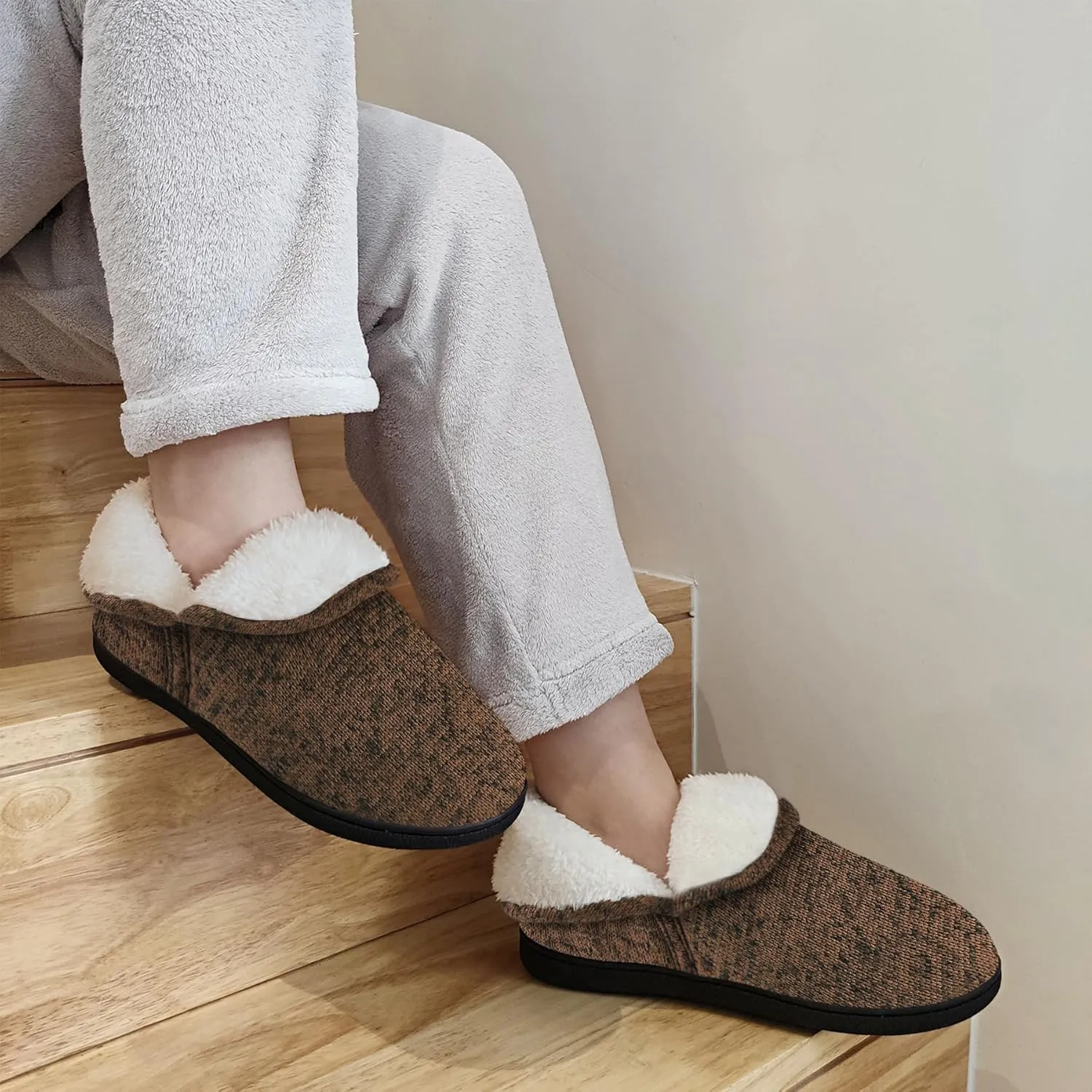 VONMAY Women's Slippers Boots Memory Foam Fuzzy Booties House Shoes Winter Warm Indoor Outdoor
