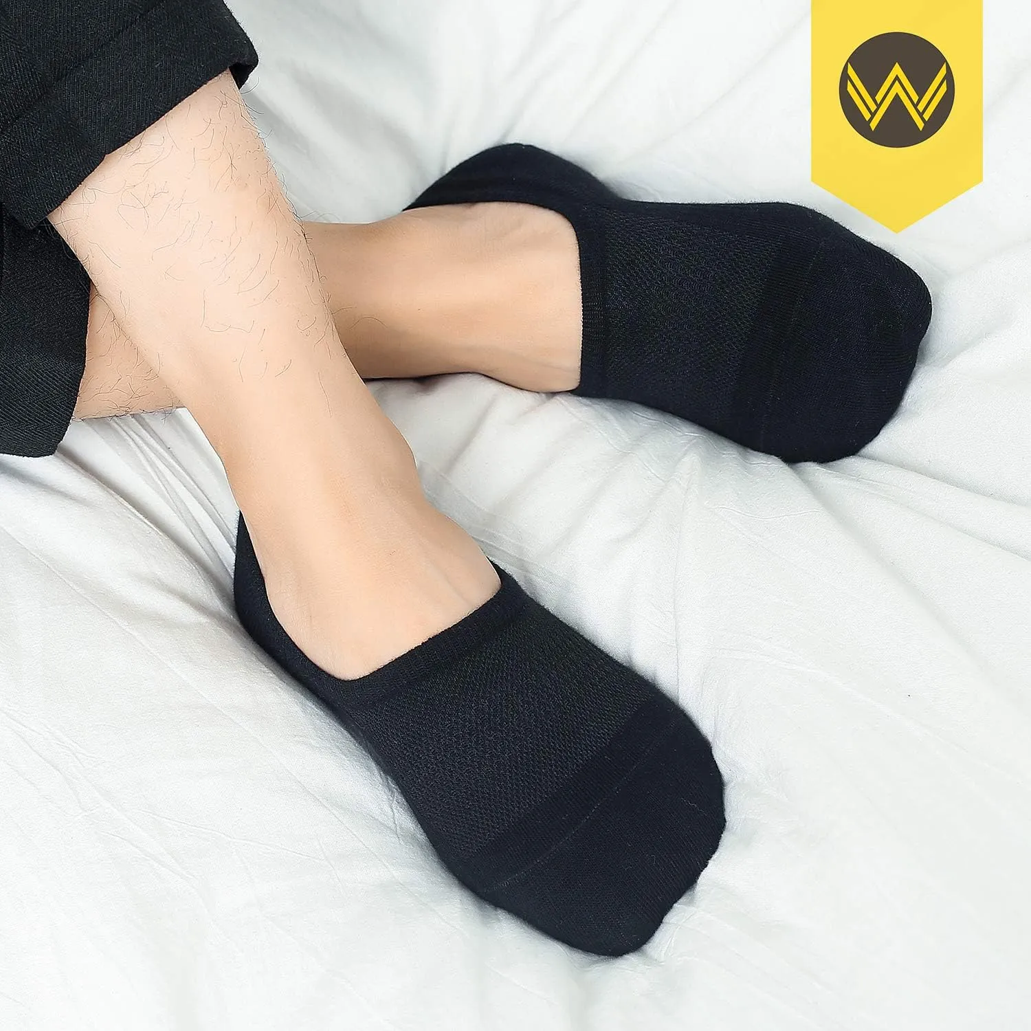 WANDER No Show Socks 10 Pairs Cotton Non Slip Low Cut Invisible Loafer Socks Men&Women Boat Liner 6-8/9-11