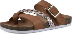 WHITE MOUNTAIN Kids Gramma Signature Comfort-Molded Braided Footbed Sandal