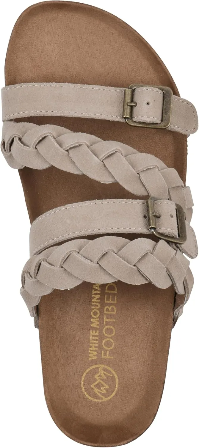 WHITE MOUNTAIN Women's Holland Signature Comfort Molded Braided Footbed Sandal