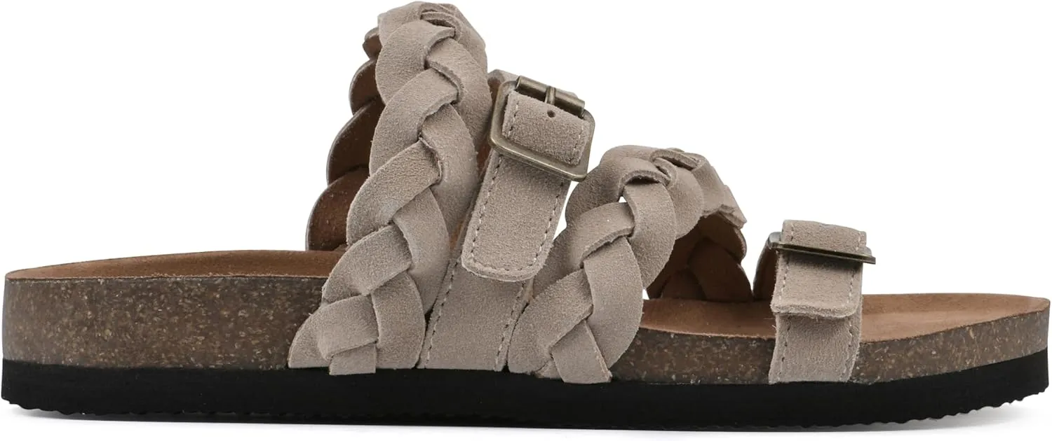 WHITE MOUNTAIN Women's Holland Signature Comfort Molded Braided Footbed Sandal