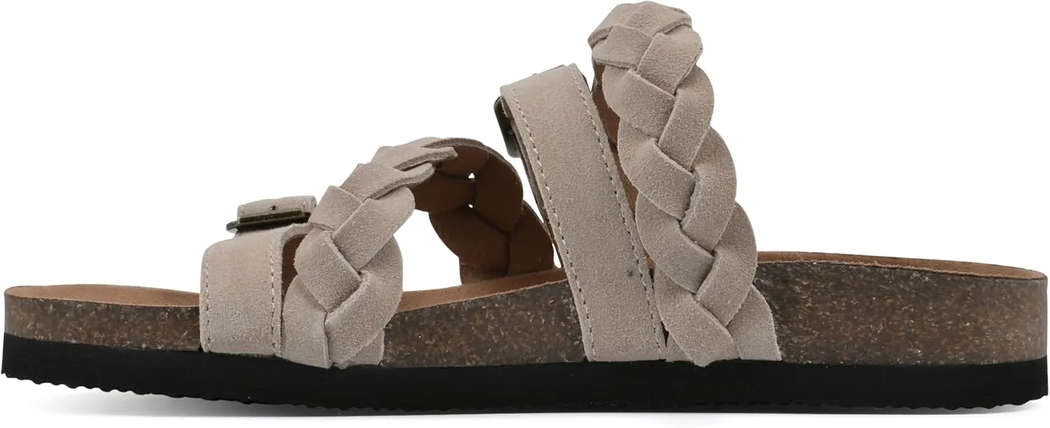 WHITE MOUNTAIN Women's Holland Signature Comfort Molded Braided Footbed Sandal