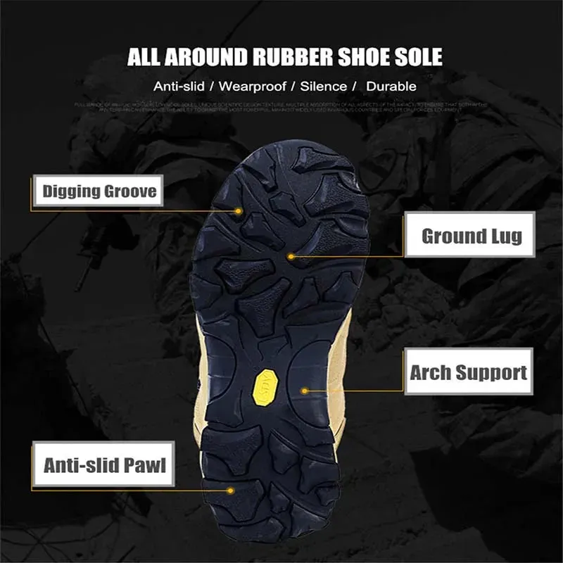 WildKing Men's Fast Response Automatic Buckle Mid-top Waterproof Hiking Shoes A001-Green