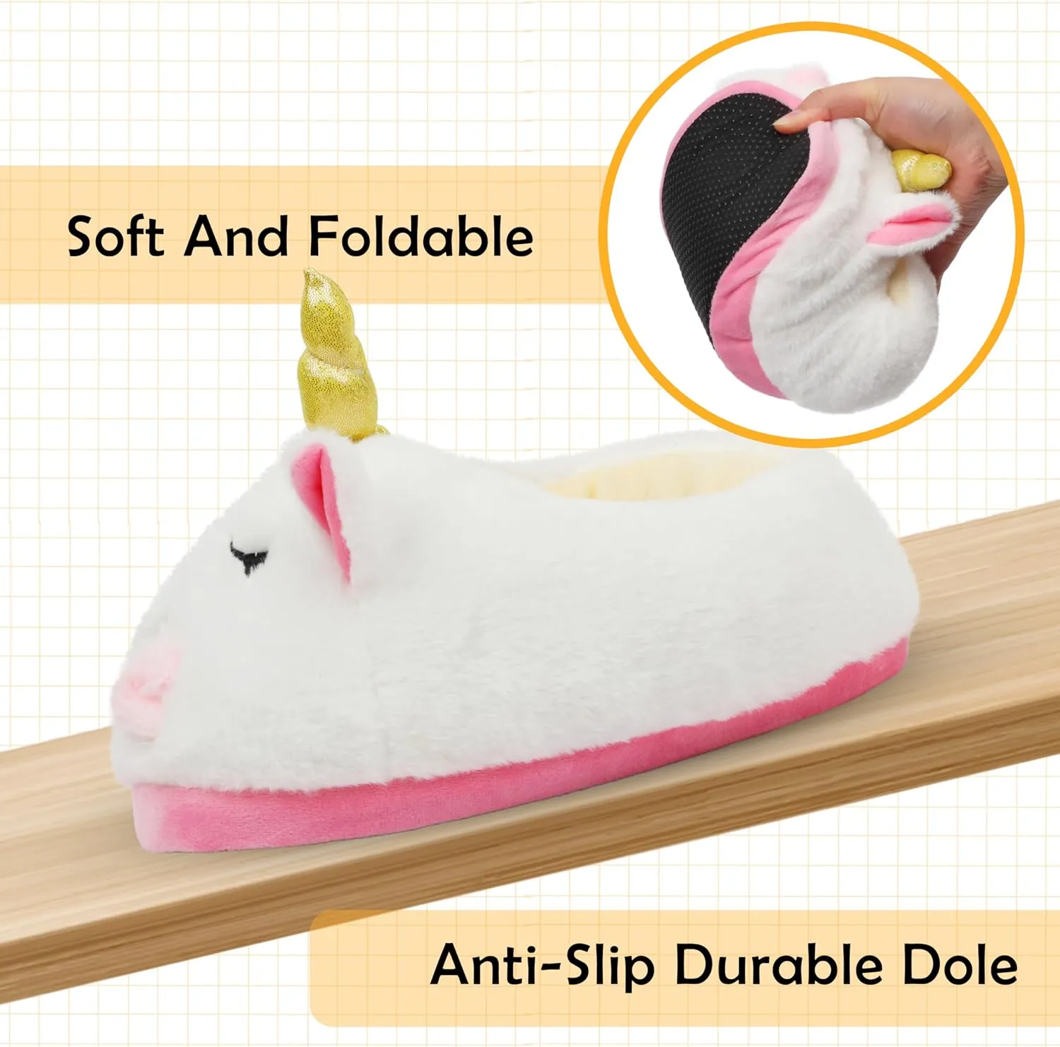 Women Animal Bunny Slippers Cute Plush House Shoes Warm Novelty Cartoon Slippers Gifts for Birthday Christmas