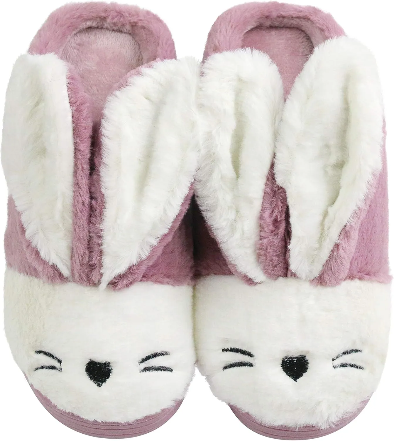 Women Memory Foam House Slippers Cozy Cute Bunny Animal Home Slipper Indoor Outdoor Birthday for Girls Ladies