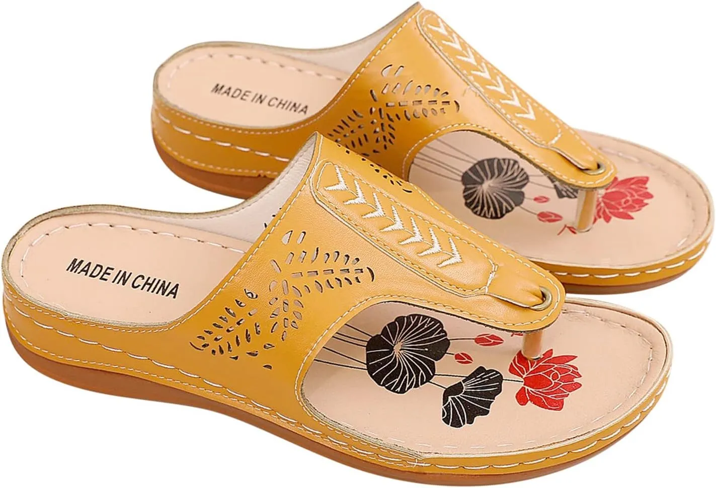Women Orthopedic Sandals Clip Toe Thong Wedge Sandals For Women Open Toe Slingback Flip Flops Slip On Slides