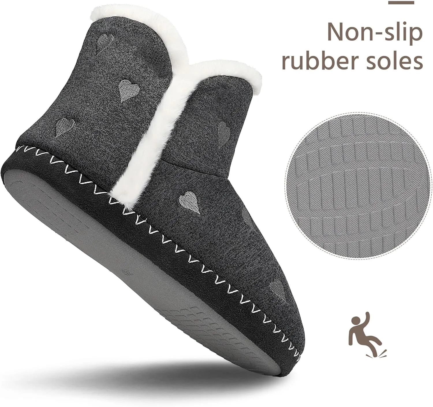 Women Warm Slippers Memory Foam House Shoes