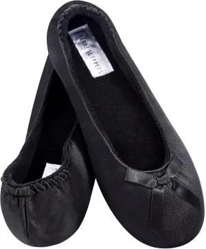 Women's Bridal Satin Slippers Comfortable Dancing Shoes for Bride
