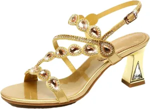 Womens Buckle Strap Back Strap Square Heel Open Side Vamp Modern Sandals Patent Leather Summer Sandals