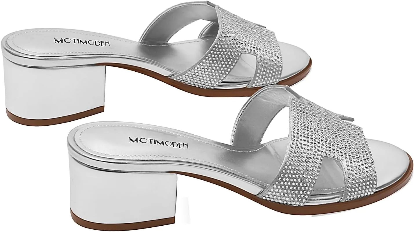 Women's Chunky Open Toe Low Block Heels Kitten Dressy Heels for Women Low Heel Sandals for Women Summer Comfy Heels