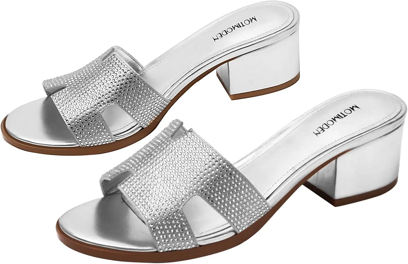 Women's Chunky Open Toe Low Block Heels Kitten Dressy Heels for Women Low Heel Sandals for Women Summer Comfy Heels