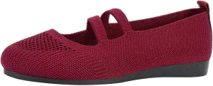 Women's Flat Ballet Shoes Knit Flat Shoes Round Toe Slip on Women Flats for Dressy Casual Office Work Wedding