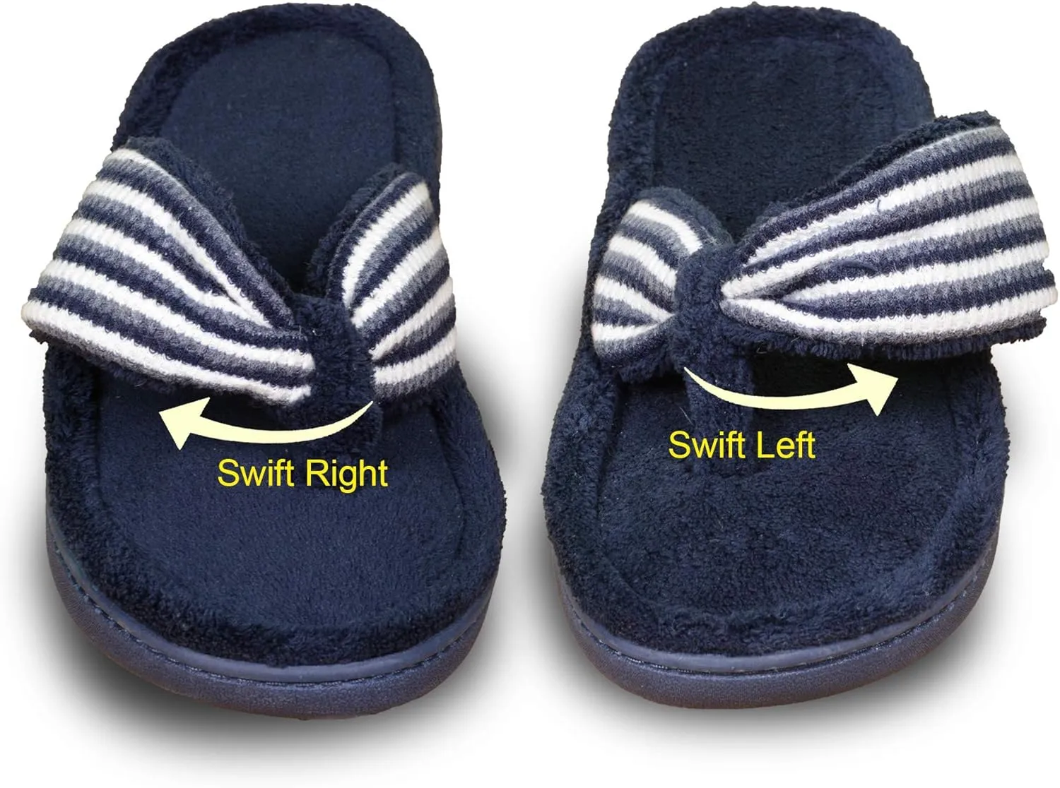 Women's Flip Flop with Cozy Terry Lining, 80-D High-Density Memory Foam Slipper Summer House Shoes with Non Skid Indoor Outdoor Sole