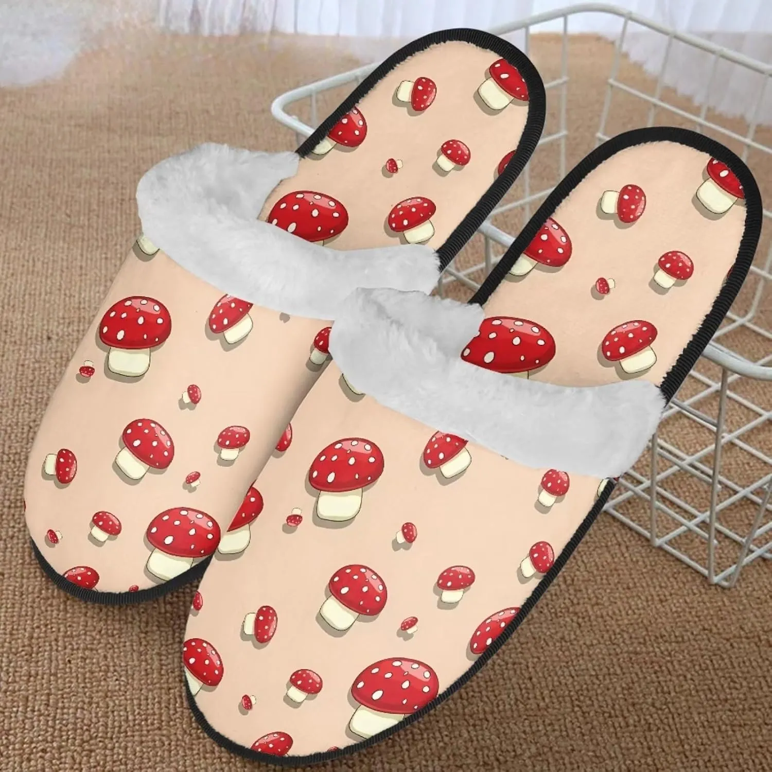 Women's Indoor Bedroom Slipper with Memory Foam, Slip On Memory Foam House Slippers Home Bedroom Shoses House Shoes for Women Men