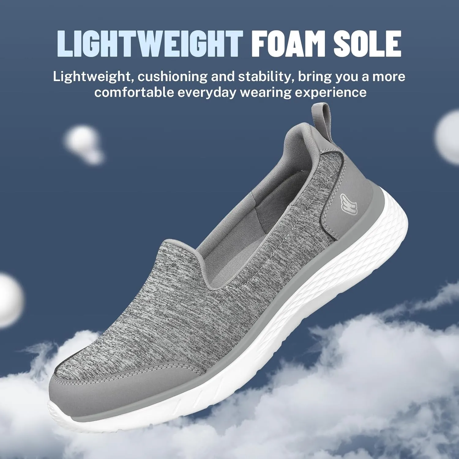 Womens Loafer for Plantar Fasciitis, Versatile Lightweight Womens Slip on Shoes with Arch Support, Orthopedic Cushioning Comfy Walking Shoes Women for Pain Relieve