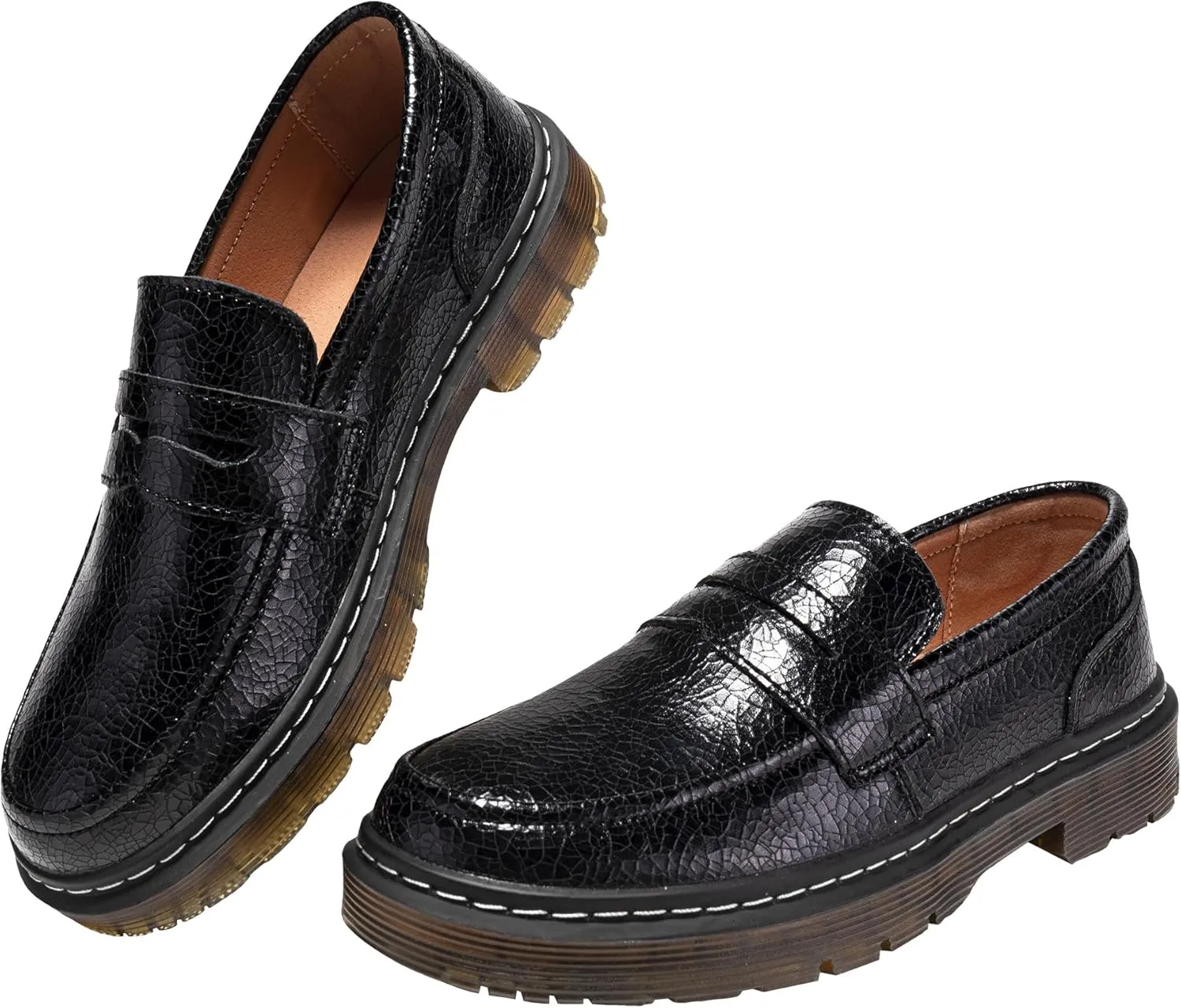 Women's Loafers Classic Penny Loafers for Women Fashion Driving Moccasins Women