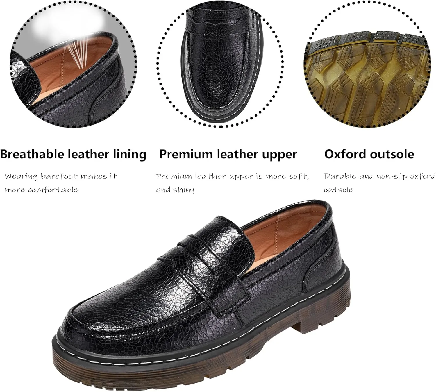 Women's Loafers Classic Penny Loafers for Women Fashion Driving Moccasins Women