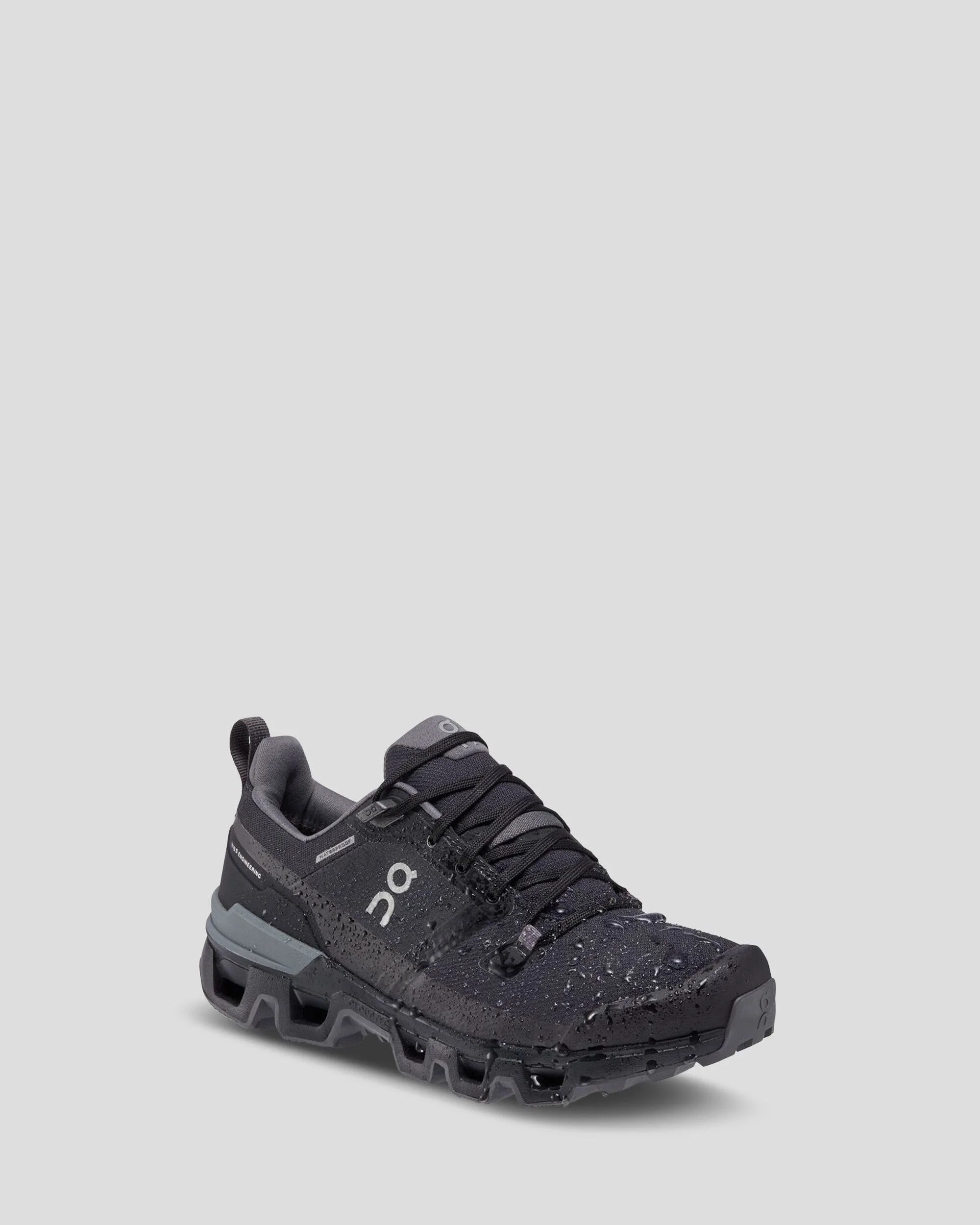 Women's On Cloudwander Waterproof Hiking Shoes - Black/Eclipse