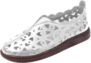 Women's Slip-On Sandals Comfortable Hollow Out Loafers Casual Closed Toe Flats Breathable Sandal Summer Footwear