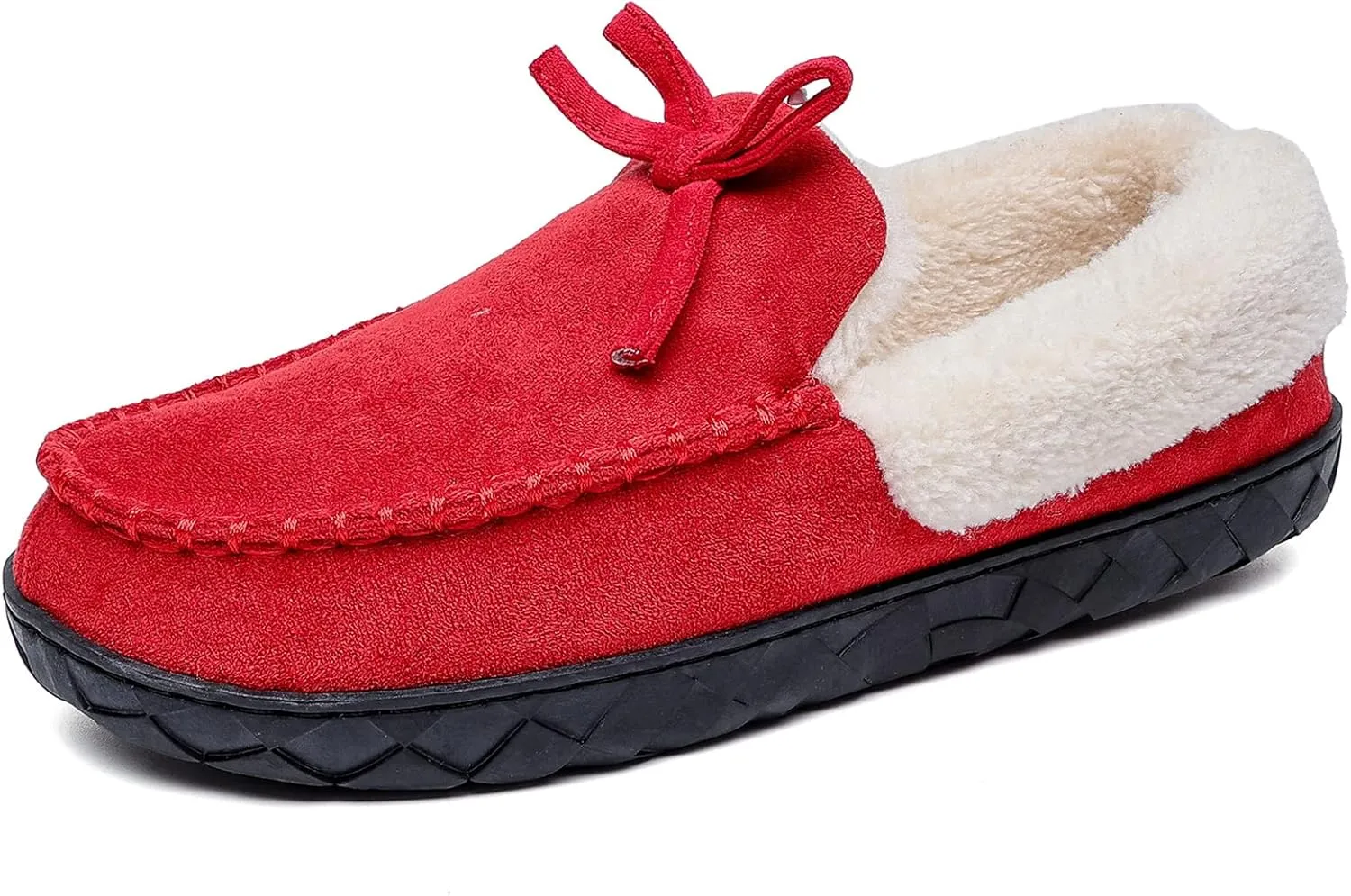 Womens Winter Memory Foam Cozy House Slipper Microsuede Moccasins Ladies Indoor Outdoor Warm Slippers