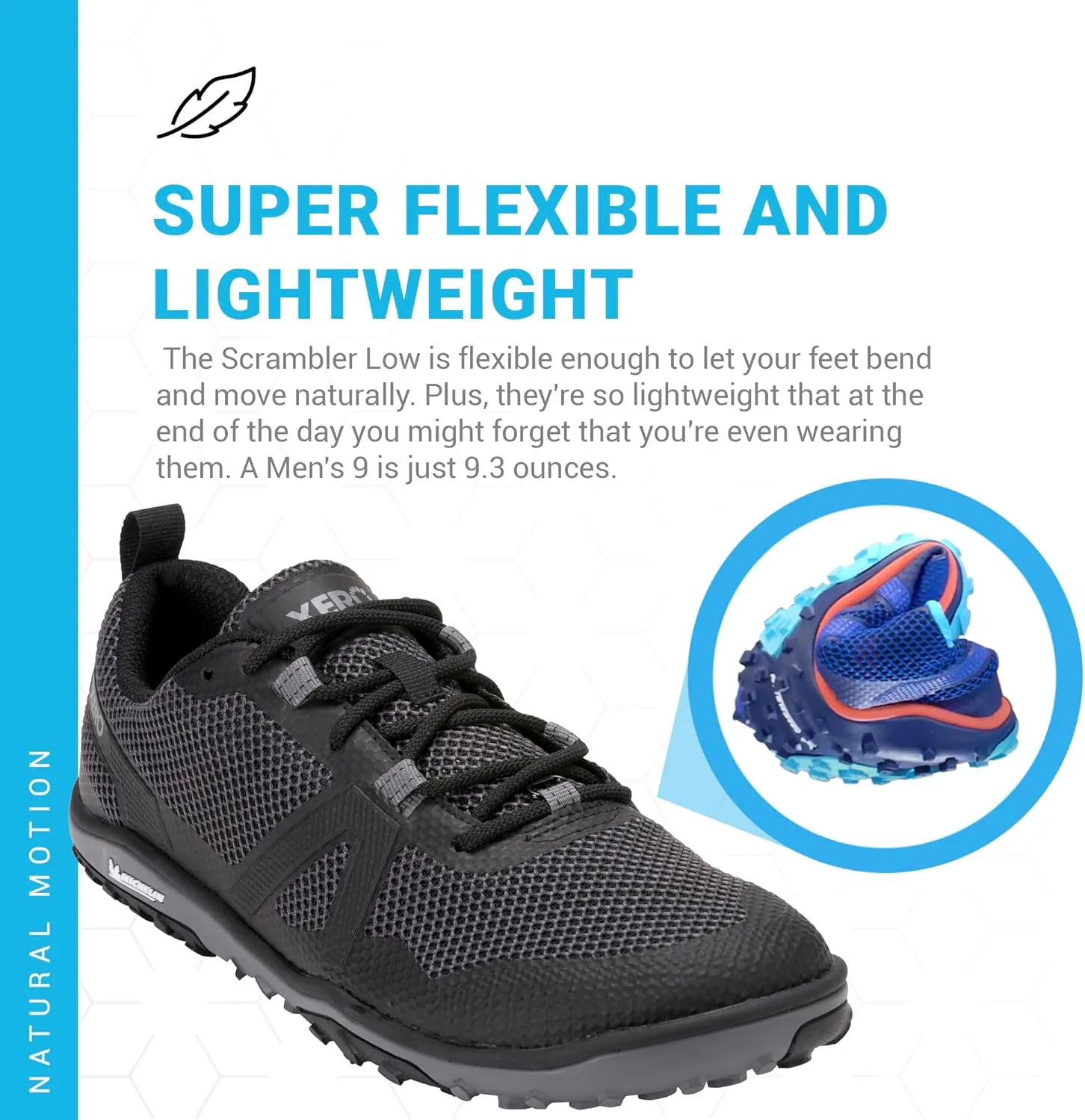 Xero Shoes Men's Scrambler Low Barefoot Trail Run Shoe