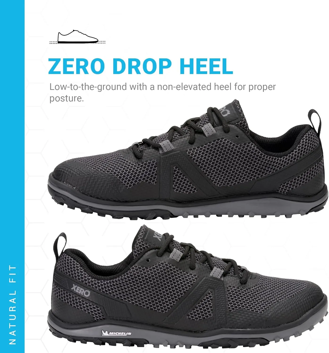Xero Shoes Men's Scrambler Low Barefoot Trail Run Shoe