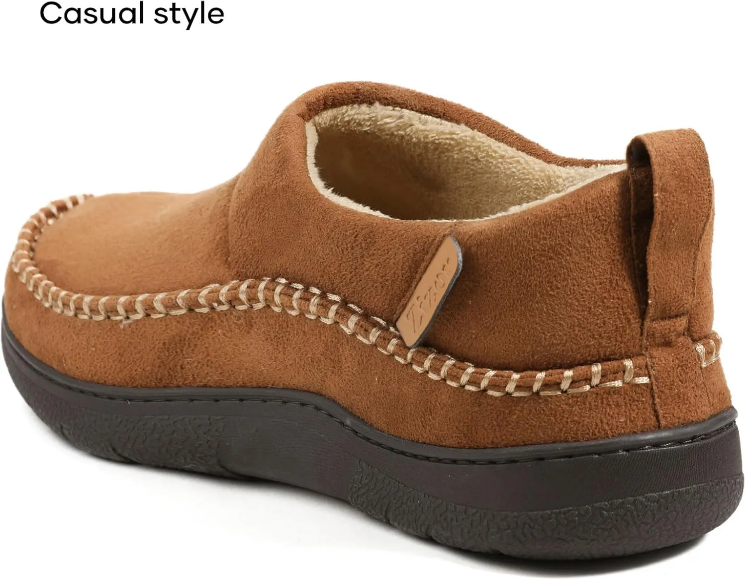 Zizor Men's Doyle Memory Foam Moccasin House Shoes Slippers