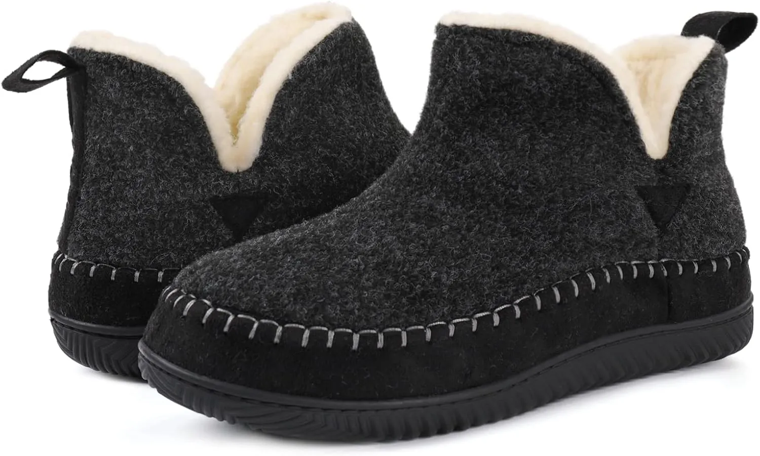 Zizor Women's Moccasin Bootie Slippers with Cosy Memory Foam, Ladies' Toasty Slip on House Shoes with Hard Outdoor Indoor Rubber Sole